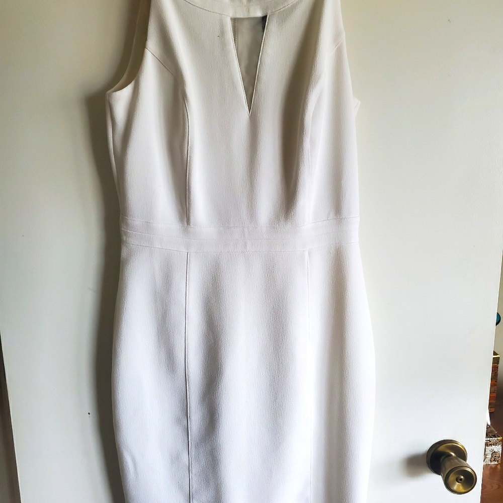 White House Black Market white cocktail dress